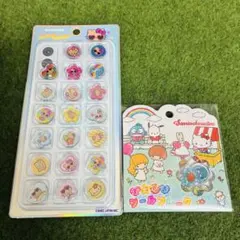 キラコロ　日焼けキティ　おはじきシールフレーク　サンリオキャラクターズ　2点