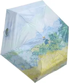 【特価】折りたたみ傘6本骨 防風 コンパクト 軽量 晴雨兼用傘 風景画