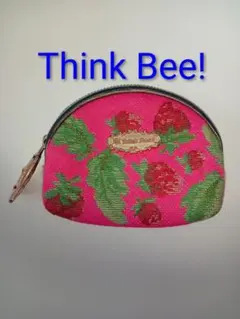 Think Bee! イチゴ柄 コインケース