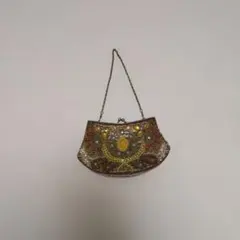 ビーズ装飾 クラッチバッグ