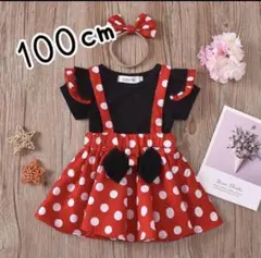 ミニーマウス　ミニーちゃん　キッズワンピ　ディズニー　プリンセス　ランド