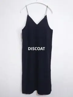 DISCOAT　キャミソールワンピース　ブラック　新品　タグ付き