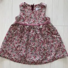 【美品】リバティ柄　ワンピース　サイズ90