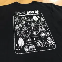 TARAS BOULBA 半袖Tシャツ ブラック キャンプ柄Мのサムネイル