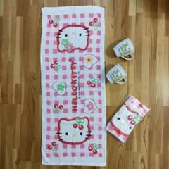食器　キティ　サンリオ　マグカップ '99　レトロ　タオル　各2