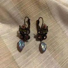 ミハエルネグリン Michal Negrin フラワーリーフ ビジューピアス