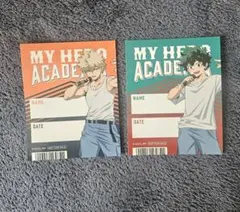 ヒロアカ 42巻 アニメイト 特典 ステッカー 2点セット 緑谷　爆豪