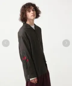 HARE ソデシシュウシャツ オープンカラーシャツ