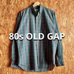 ポ*カ様 80s OLD GAP 小文字タグ チェック ボタンダウンシャツ レア