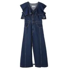 LILY BROWN デニムフリルワンピース