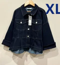GU ペプラムブルゾン by rokh ロク ネイビー XL - メルカリ