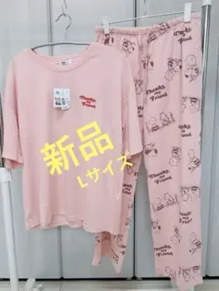 新品タグ付き スヌーピー ルームウェアセット ピンク L