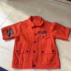 オレンジ 半袖シャツ 120cm