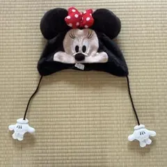 ミニーマウス 帽子 フリース素材