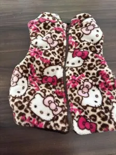 ハローキティ キティちゃん ベスト 90cm ヒョウ柄