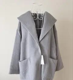 【新品タグ付】fifth フィフスシャギーチェスターロングコート グレーLサイズ