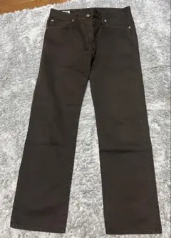 [EDWIN] ダークブラウン ストレートデニム　W31 vintage