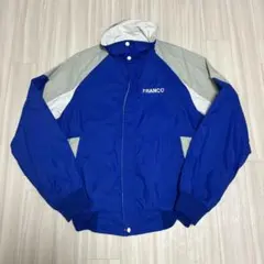 ナイロンジャケット　ブルー　古着　USA製