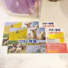 マザー牧場 ペアチケット 無料招待券 2枚のサムネイル