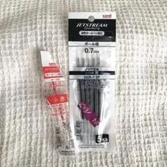 uni　ジェットストリーム　ボールペン　ノック式用　替え芯　黒　5本　赤1本