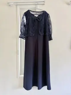 Madresstyle ネイビー レース付きワンピース Mのサムネイル