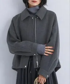 グリーンレーベルリラクシング　ジャージーフォルムジップブルゾン　アローズ