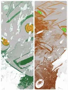 僕のヒーローアカデミア原画展 A2アートポスター2枚セット 緑谷出久 爆豪勝己