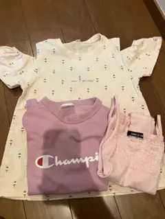 チャンピオン　Tシャツ コムサイズム　キャミソール　肩開き　セット 120