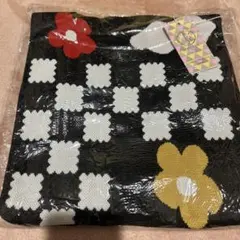 D.KELLY ニットバッグラージ チェック柄 花柄❤️日曜21時までの価格❣️