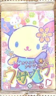 サンリオキャラクターズ カード ウサハナ メタリックプラカード