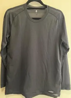 mont-bell 長袖 メッシュシャツ Lサイズ ブラック