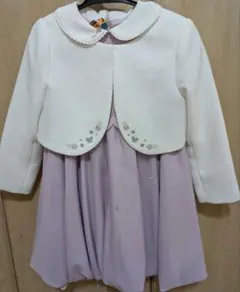 【クリーニング済み】フォーマルドレス 3点セット　120cm
