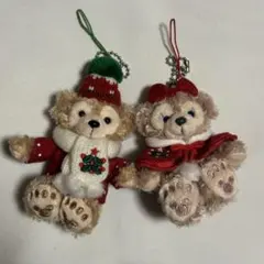 ダッフィー シェリーメイ クリスマス ぬいぐるみキーホルダーセット