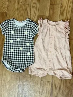 ロンパース　花柄　プティマイン　アカチャンホンポ　まとめ売り　フリル　女の子