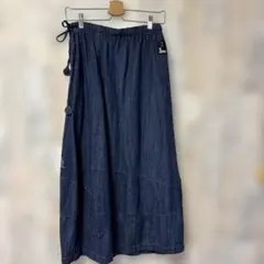 nop de nod 綿麻　ロングスカート　インディゴデニムのサムネイル