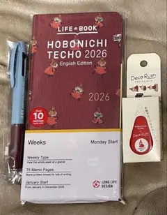 ほぼ日手帳 2026 weeks ムーミン リトルミイ 英語版 デコラッシュ