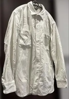 ユニクロ コーデュロイワークシャツ（長袖） オフホワイト XL 未使用