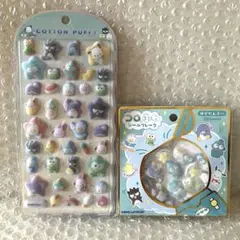 サンリオ はぴだんぶい コットンパフィー コロふわ フレークシール フロッキー
