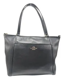 COACH レザートートバッグ ブラック A4可 大容量 通勤 通学