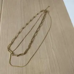 CRAIFE【新品】ゴールド チェーン ネックレス 2本セット
