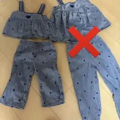 GAP ハート柄 デニム風 セットアップのサムネイル