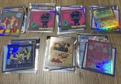 ワンピース オーロラステッカーコレクション 第1弾 三船長　ルフィ　7枚セット