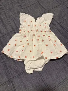 petit main フラワーワンピース