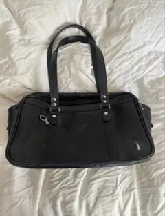 イーストボーイ ブラック ピンク 革 カバン スクールバッグ スクバ