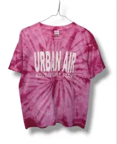 107 USA古着　GILDAN ギルダン　ピンクタイダイ　Tシャツ　ジュニア