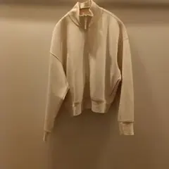 UNIQLO ベージュ ジップアップスウェットジャケット