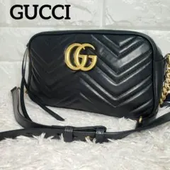 GUCCI グッチ GGマーモントチェーンショルダーバッグ カメラバッグ
