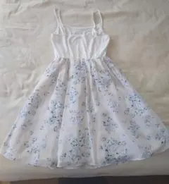 L'EST ROSE 花柄 ノースリーブ ワンピース ひざ丈