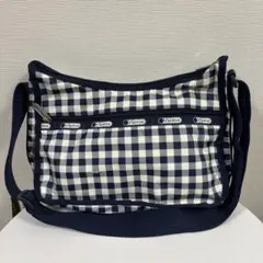 【レスポートサック】チェック柄ショルダーバッグ
