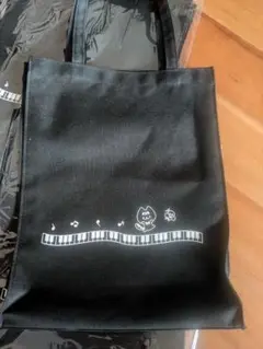 ぴてぃにゃん　ピアノ　レッスンバック　黒 1枚